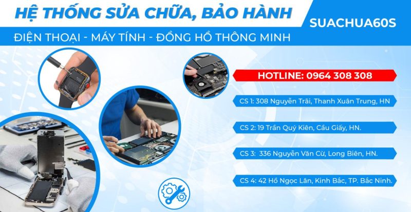Suachua60s - Cửa hàng sửa chữa điện thoại Hà Nội