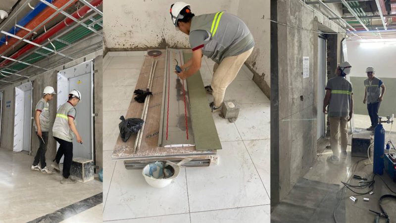 Thi công ốp inox cho thang máy