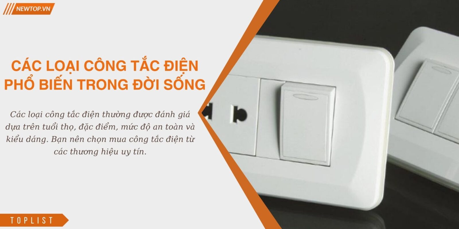 Các loại công tắc điện