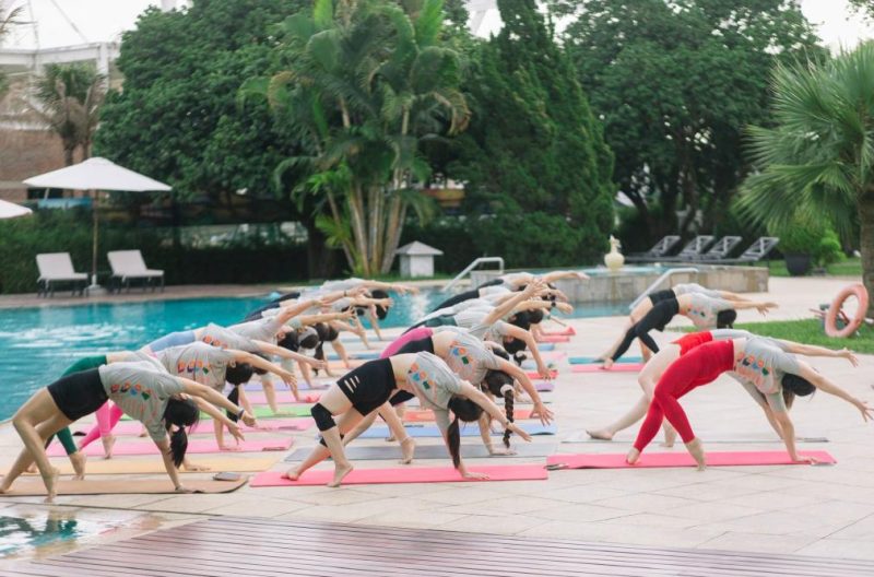 Linh Kha Yoga luôn đông đúc học viên