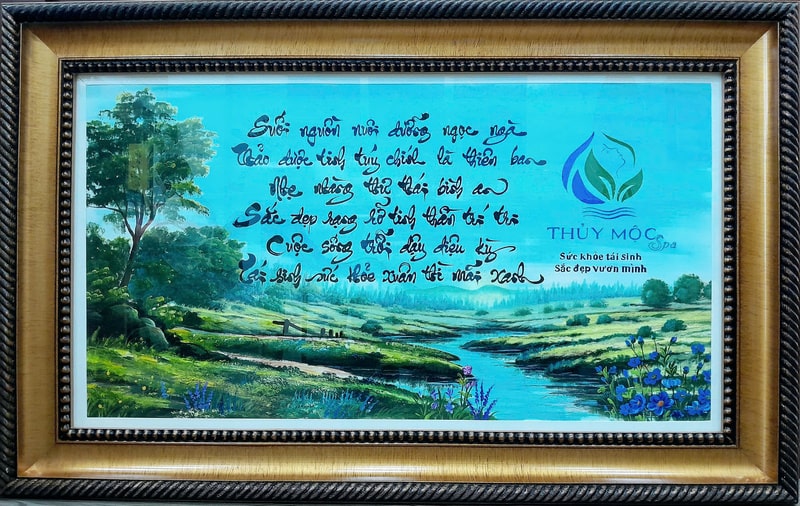 Tranh thư pháp theo yêu cầu - Làm quà tặng doanh nghiệp