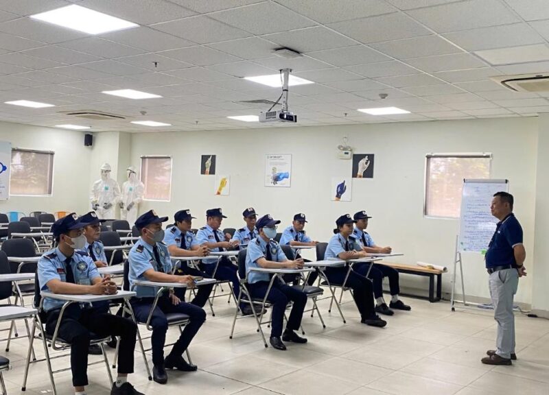 đội ngũ Bảo vệ Long Hải được đào tạo chuyên nghiệp