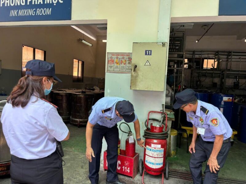 Đội ngũ bảo vệ Thiên Long được đào tạo kĩ càng