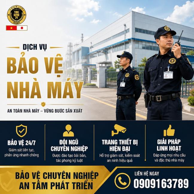 Dịch vụ bảo vệ nhà máy