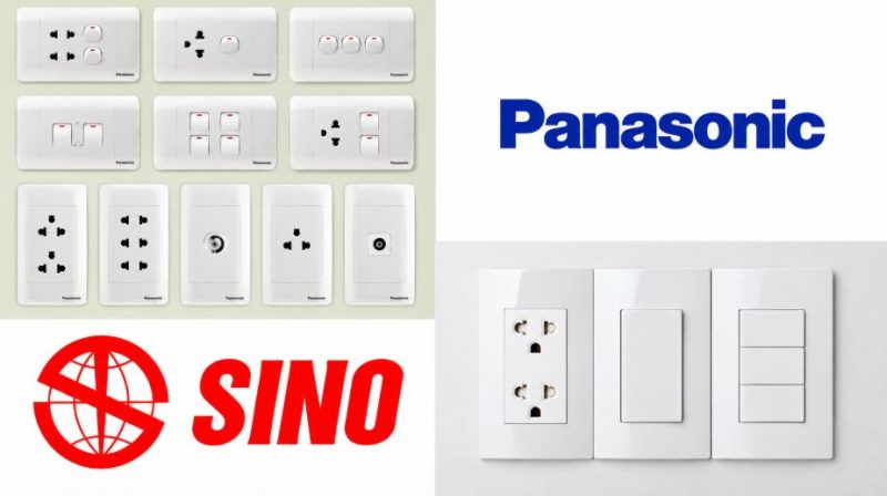 Điểm giống và khác nhau giữa ổ cắm điện Sino và Panasonic