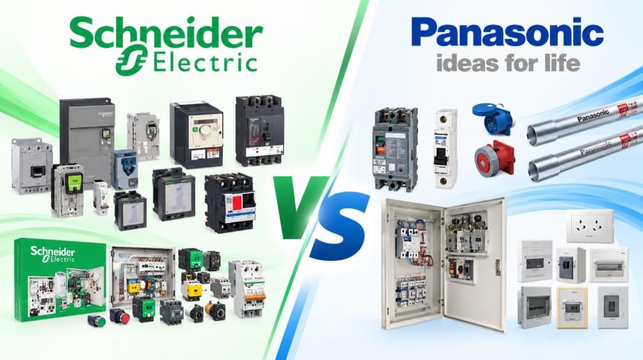 So sánh thiết bị điện Schneider và Panasonic