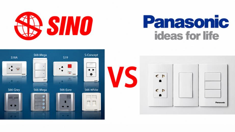 So sánh thiết bị điện Sino và Panasonic